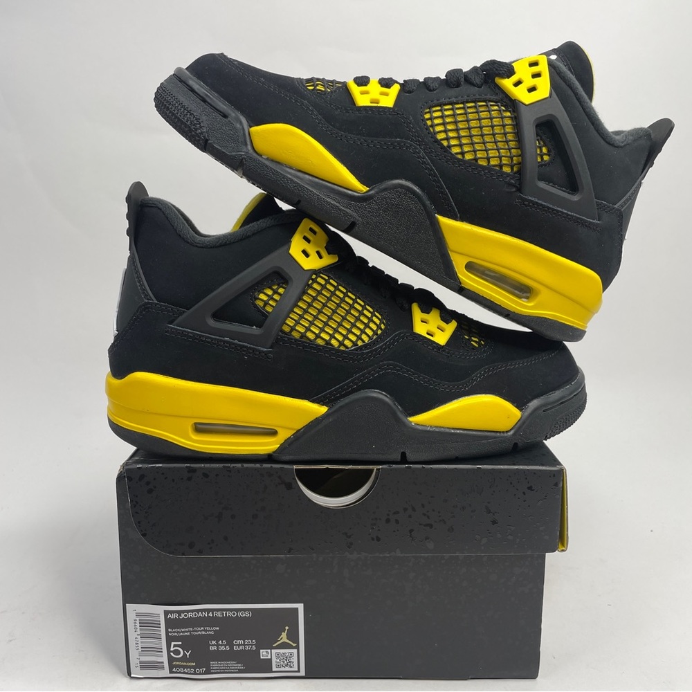 Nike Air Jordan 4 Retro GS “Thunder/Tour Yellow” 2023